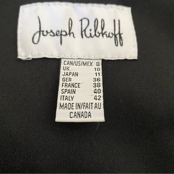 Joseph Ribkoff sleeveless black and white tiered dress - Picture 6 of 6